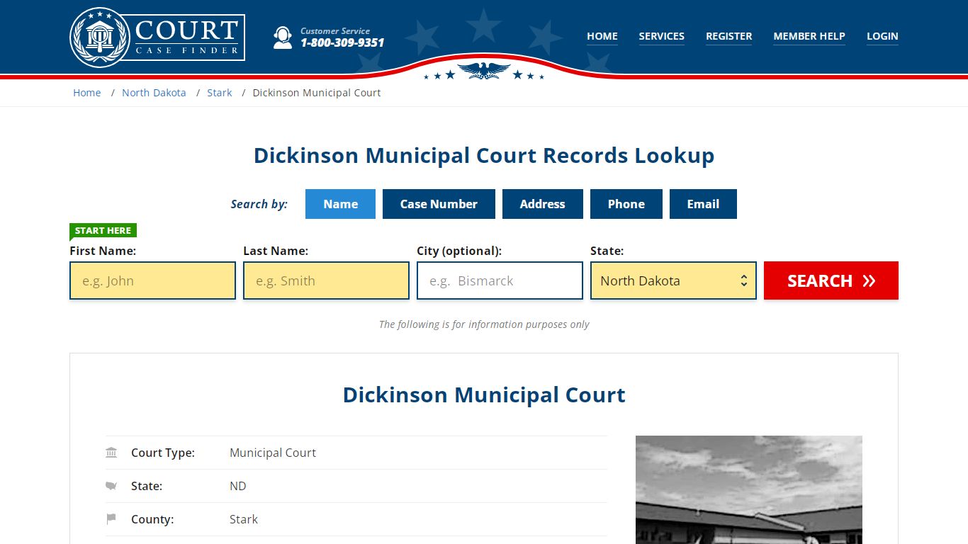 Dickinson Municipal Court Records | Dickinson, Stark County, ND Court ...